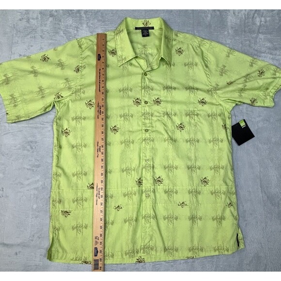 Le Jean De Marithe Francois Girbaud Men’s Size XXL Breezer Shirt Key Lime - Picture 4 of 8